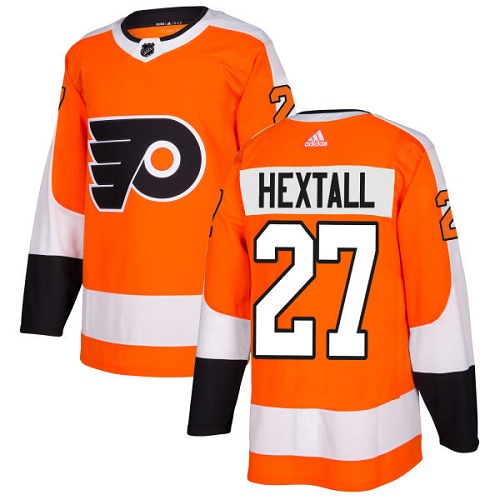 Adidas Men Philadelphia Flyers #27 Ron Hextall Orange Home Authentic Stitched NHL Jersey->philadelphia flyers->NHL Jersey